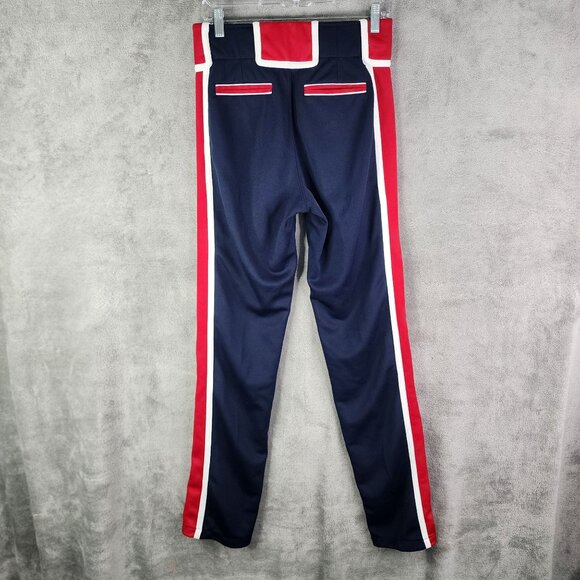 Mens Red White & Navy Blue Boombah Baseball Pants Size 30X35 - Picture 7 of 11